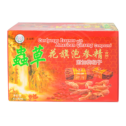 Uniflex Cordyceps Essence with American Ginseng Compound 友谊 虫草花旗泡参精合剂 （附加枸杞子）