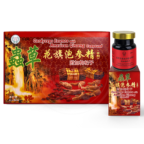Uniflex Cordyceps Essence with American Ginseng Compound 友谊 虫草花旗泡参精合剂 （附加枸杞子）